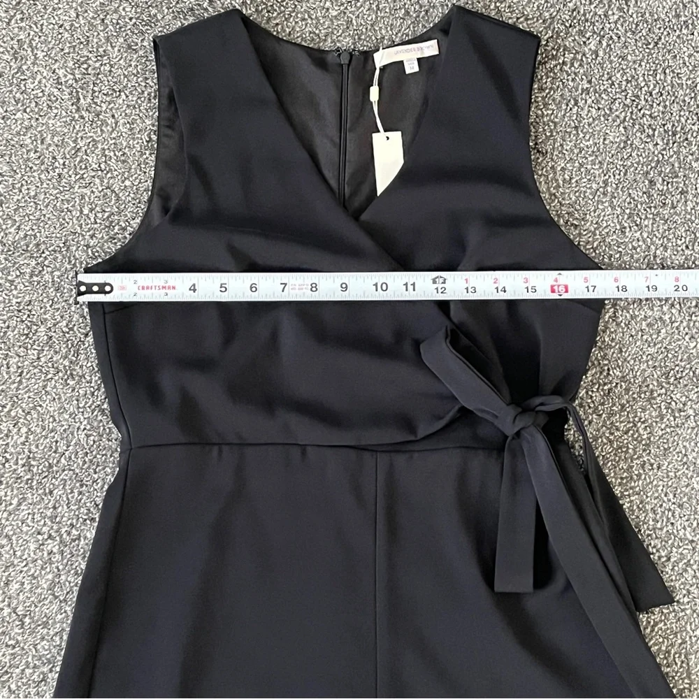Lavender Brown Black Wrap Jumpsuit Size M - Picture 4 of 8